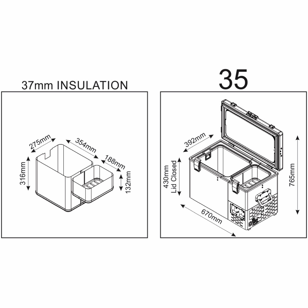 NL 35 Legacy Smart Dual Refrigerator & Freezer - Image 9