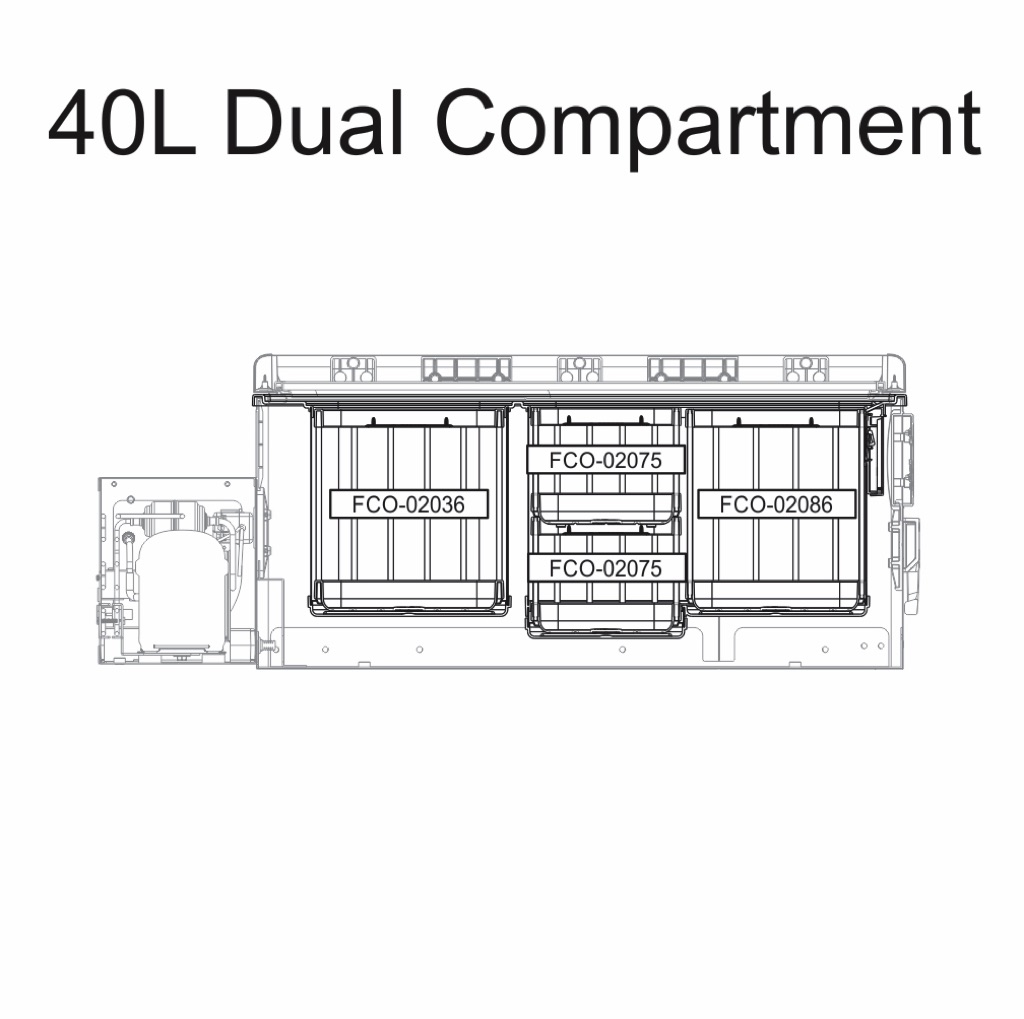 40L Dual-Zone Drawer Refrigerator & Freezer - Image 7