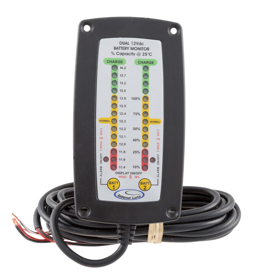 Recessed Dual Battery Monitor