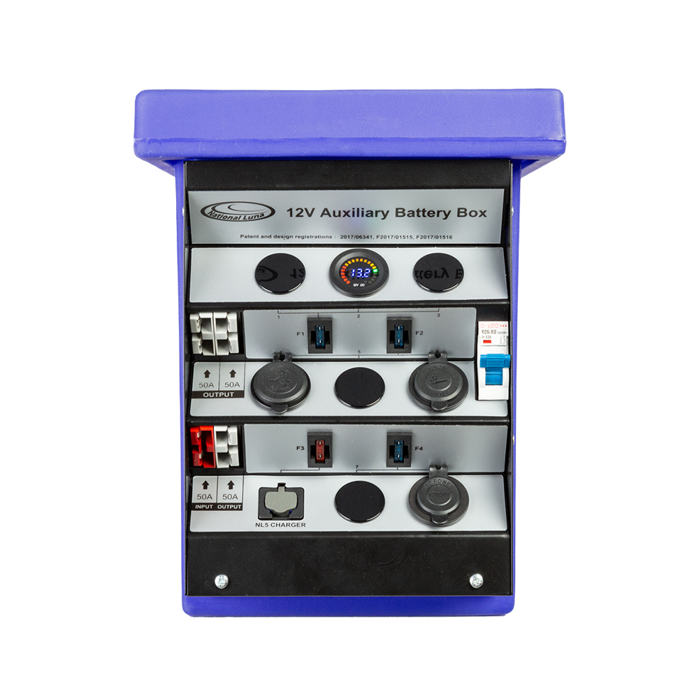 12V Auxiliary Battery Box - Blue - Image 2