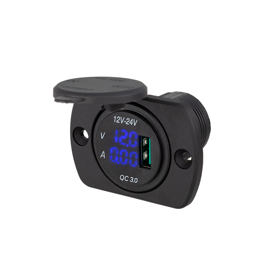 29mm USB QuickCharge & Volt Meter