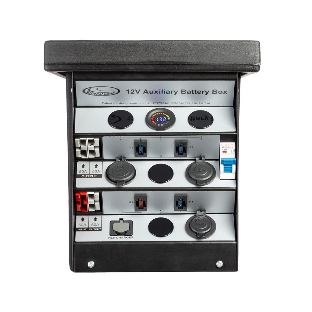 12V Auxiliary Battery Box - Black - Image 3