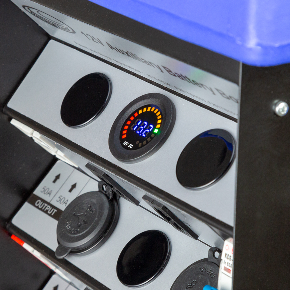 12V Auxiliary Battery Box - Blue - Image 3